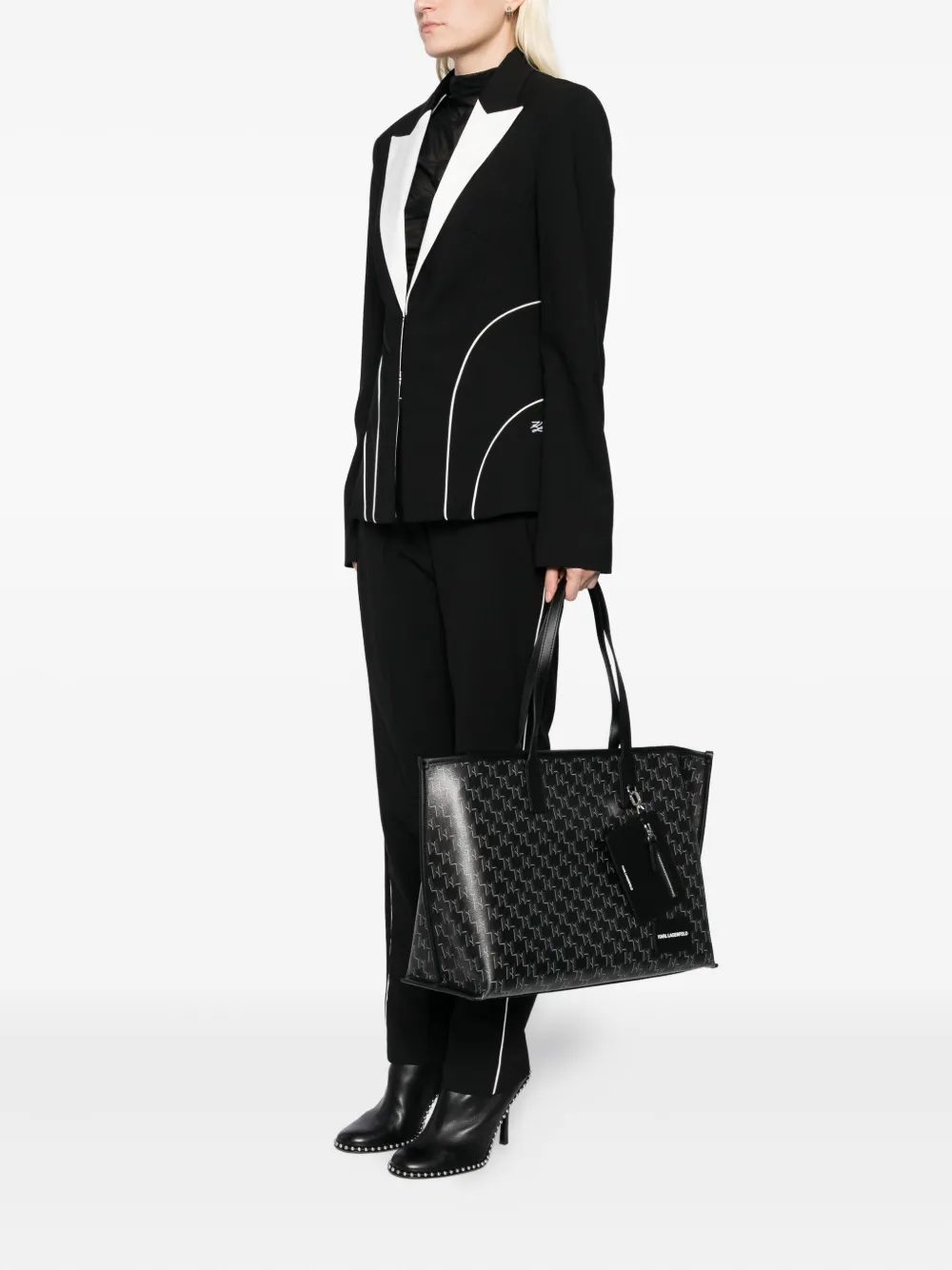Karl Lagerfeld Kvoyage shopper Zwart