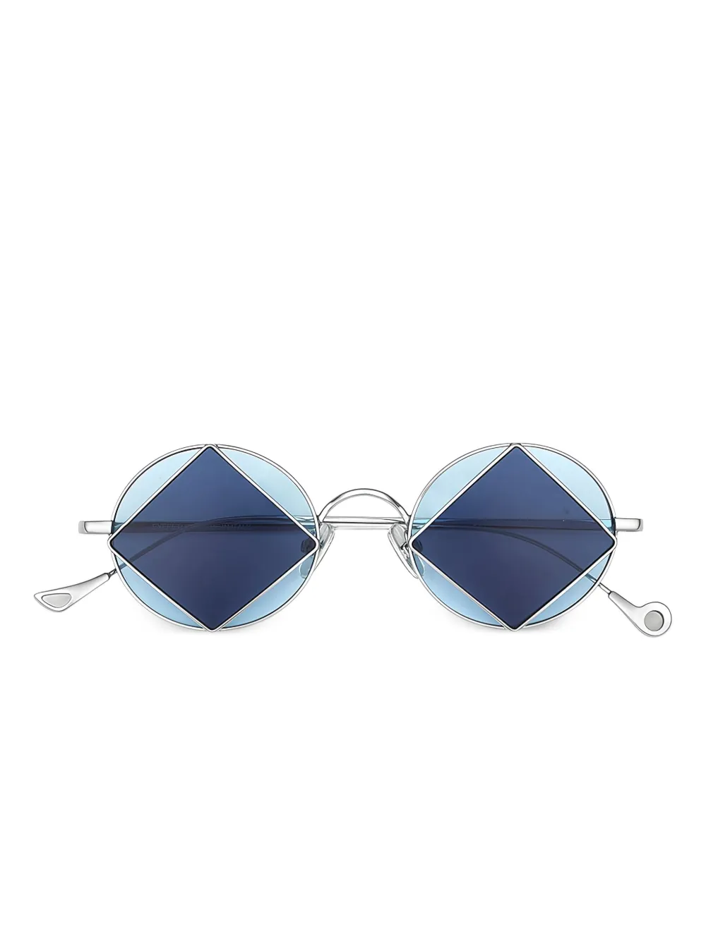 Eyepetizer diamond-detail square-frame sunglasses Zilver