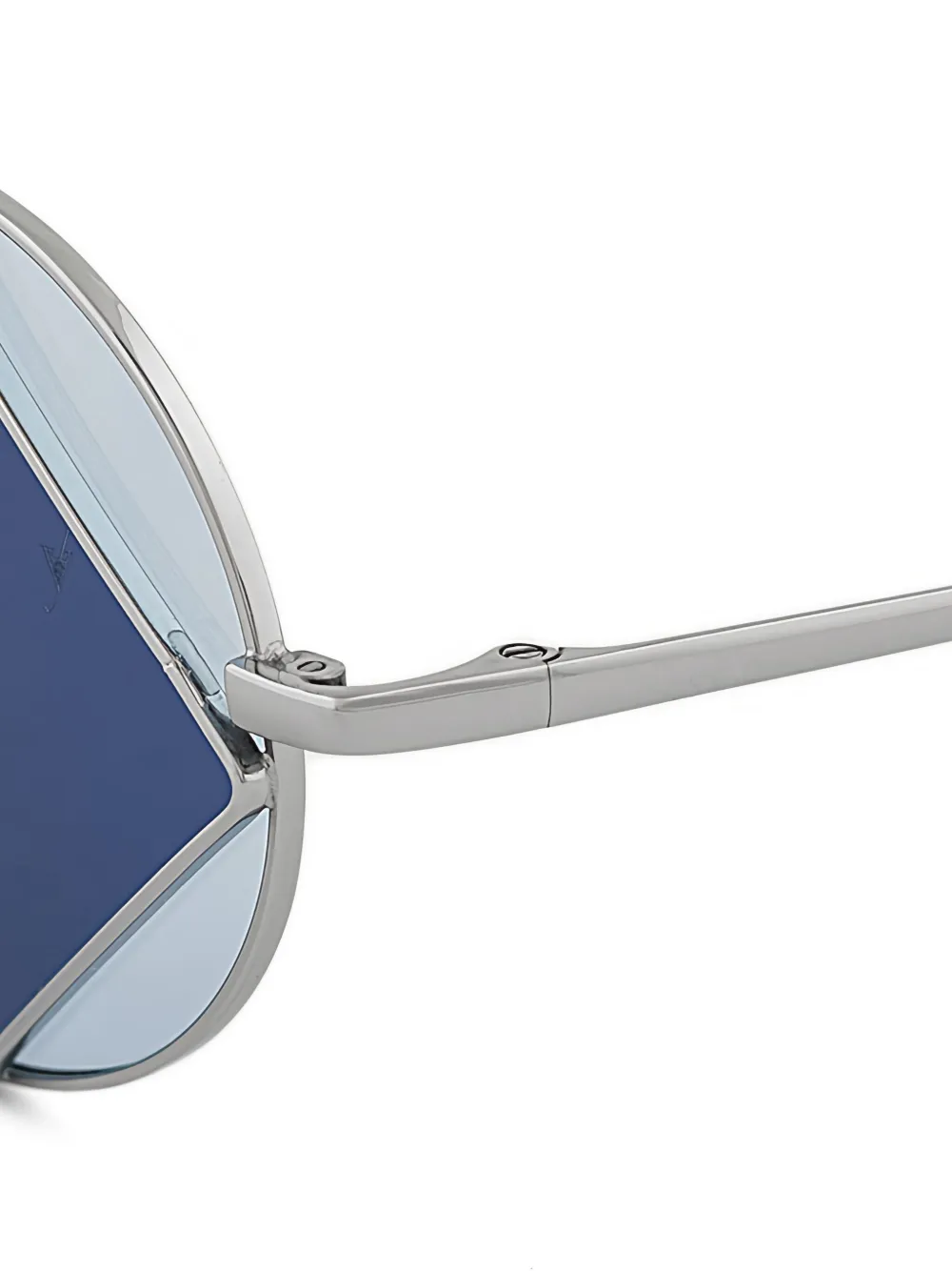 Eyepetizer diamond-detail square-frame sunglasses Zilver