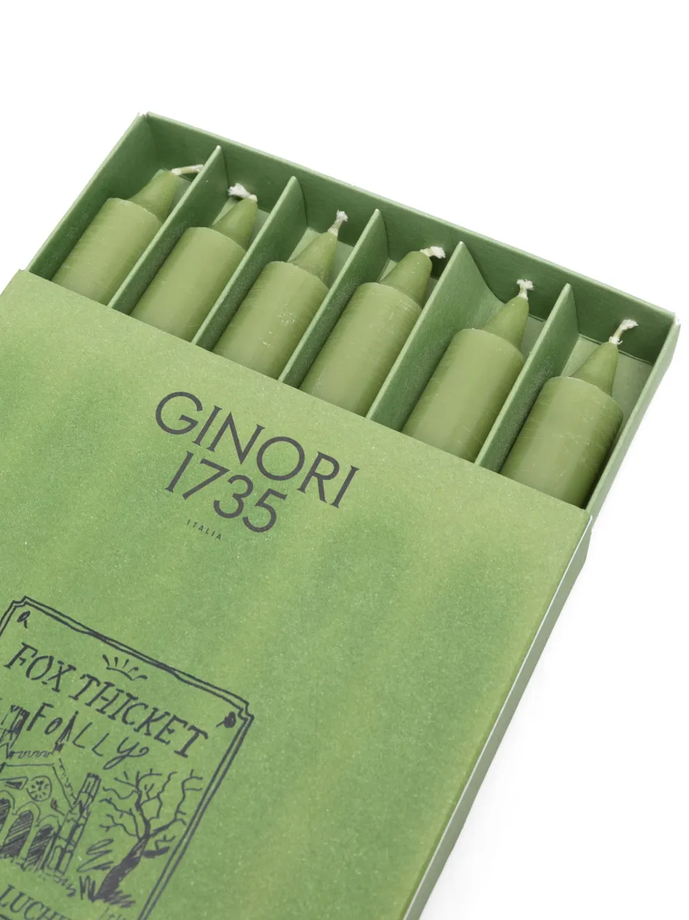 GINORI 1735 logo-print candle (set of six) | Candles | Image 2
