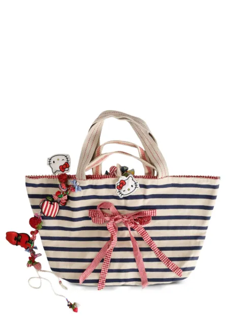 Pero x Hello Kitty striped tote bag