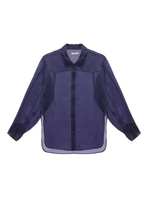 KHAITE sheer oversized shirt
