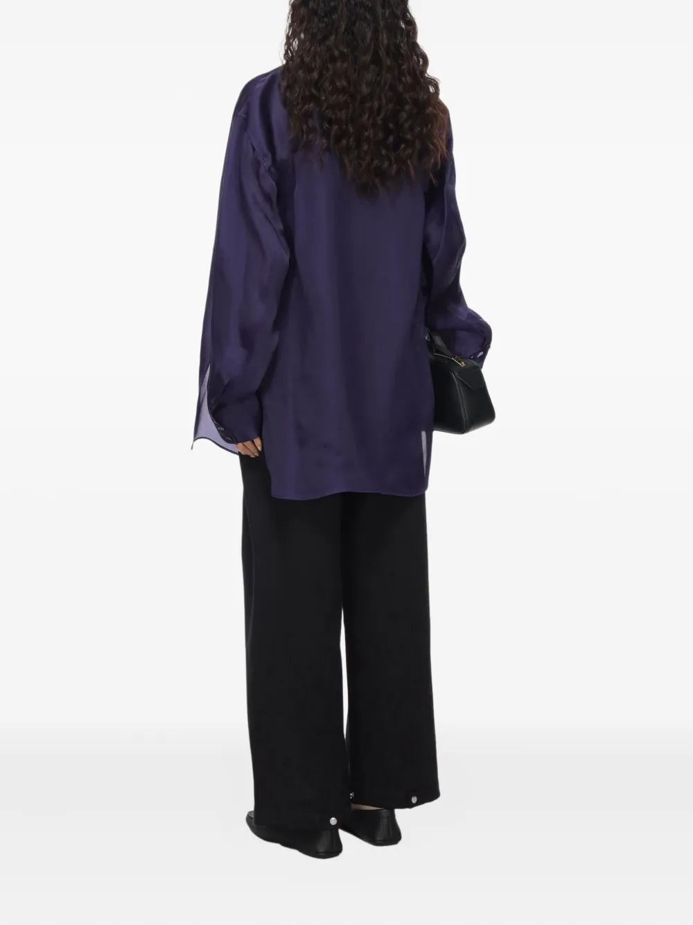 KHAITE Oversized shirt Paars