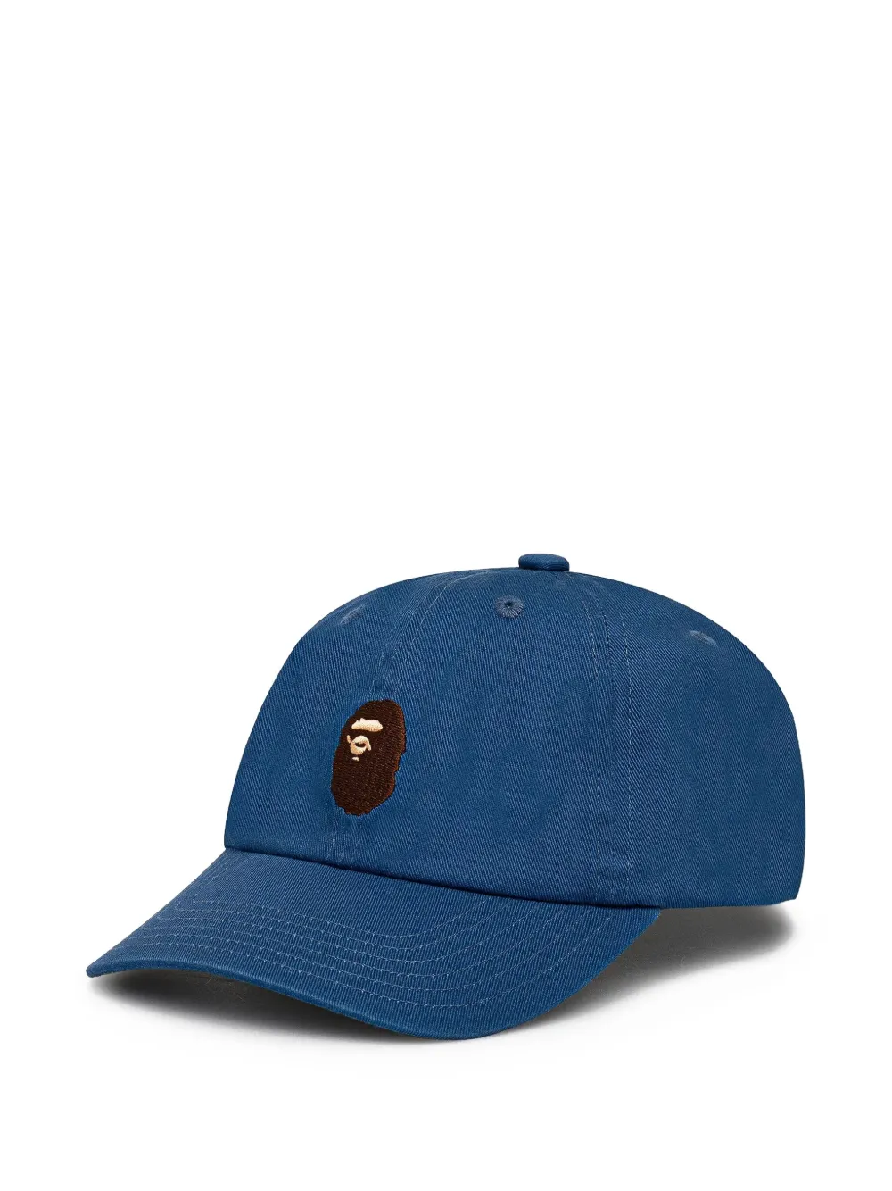 A BATHING APE logo-embroidered cap Blauw
