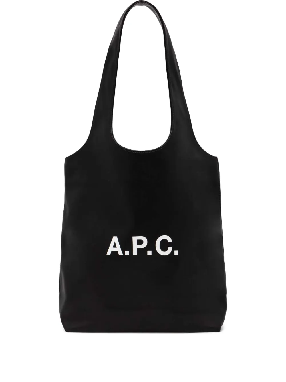A.P.C. logo-plaque tote bag | Black | Image 1