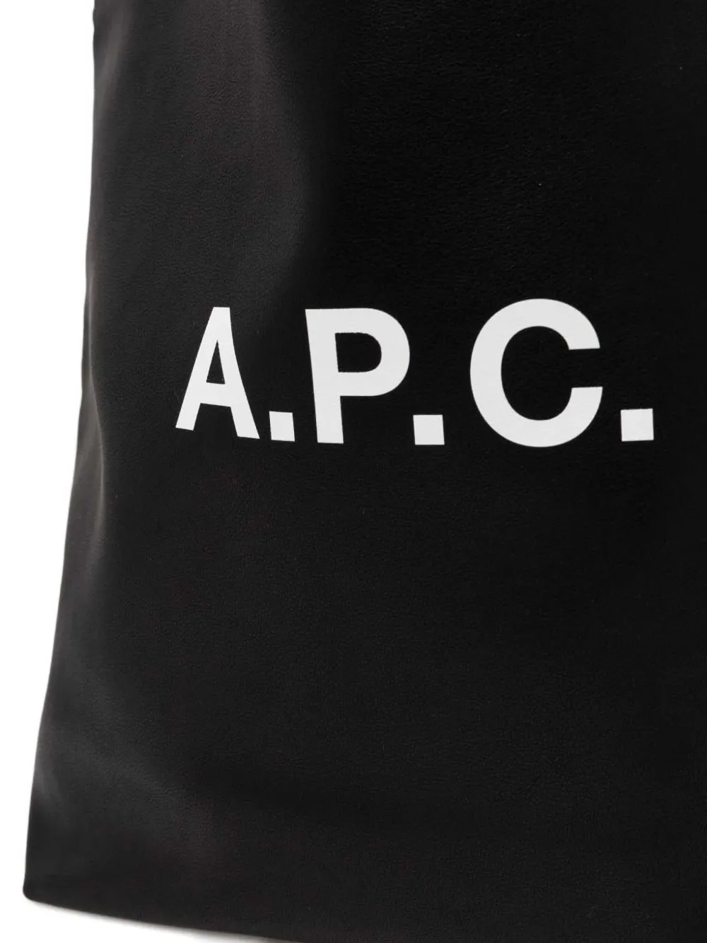 A.P.C. Shopper met logoplakkaat Zwart