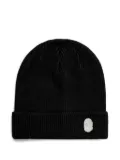 A BATHING APE® ribbed-knit logo beanie - Black