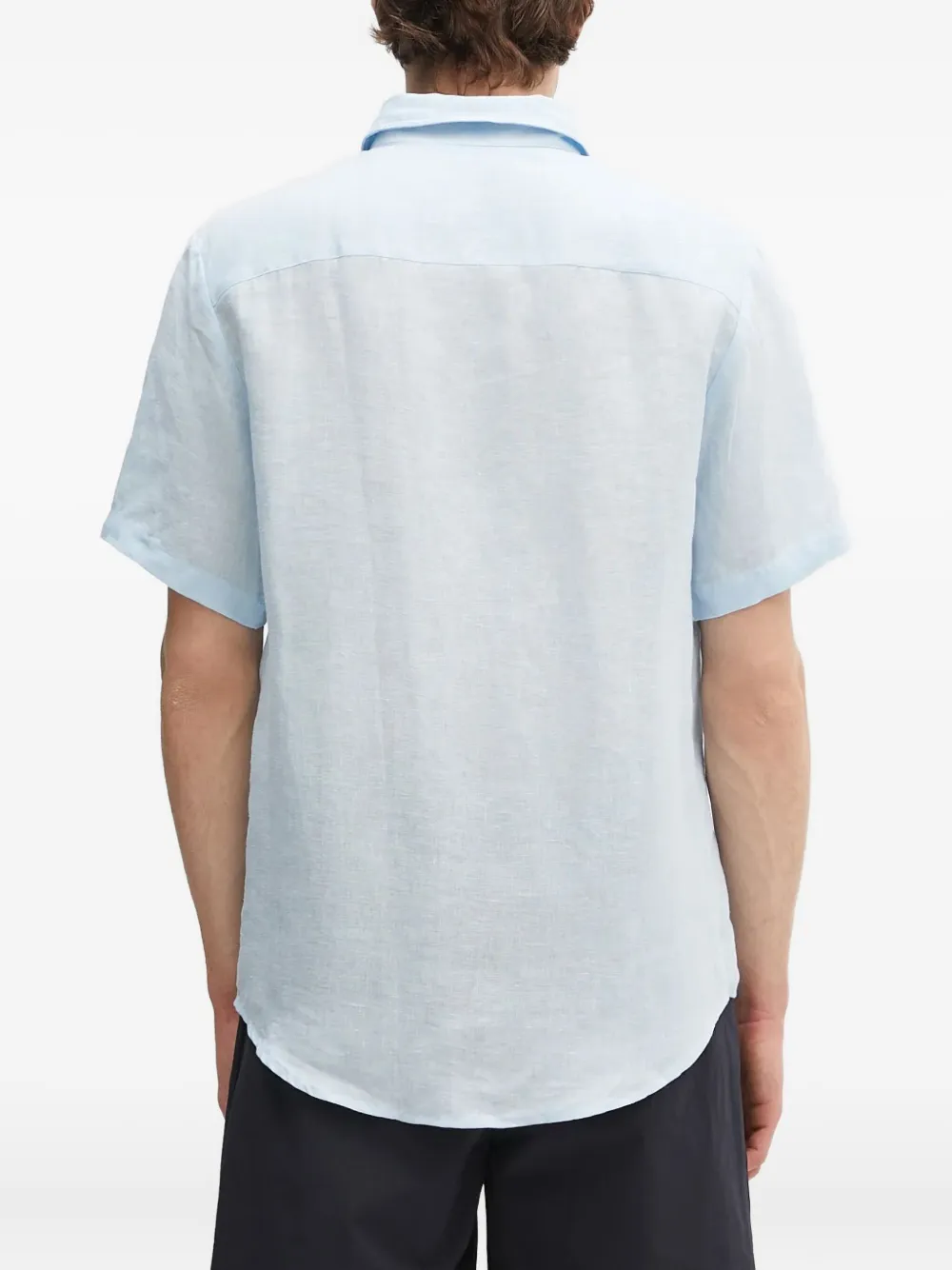 A.P.C. Bellini overhemd met korte mouwen en zak Blauw