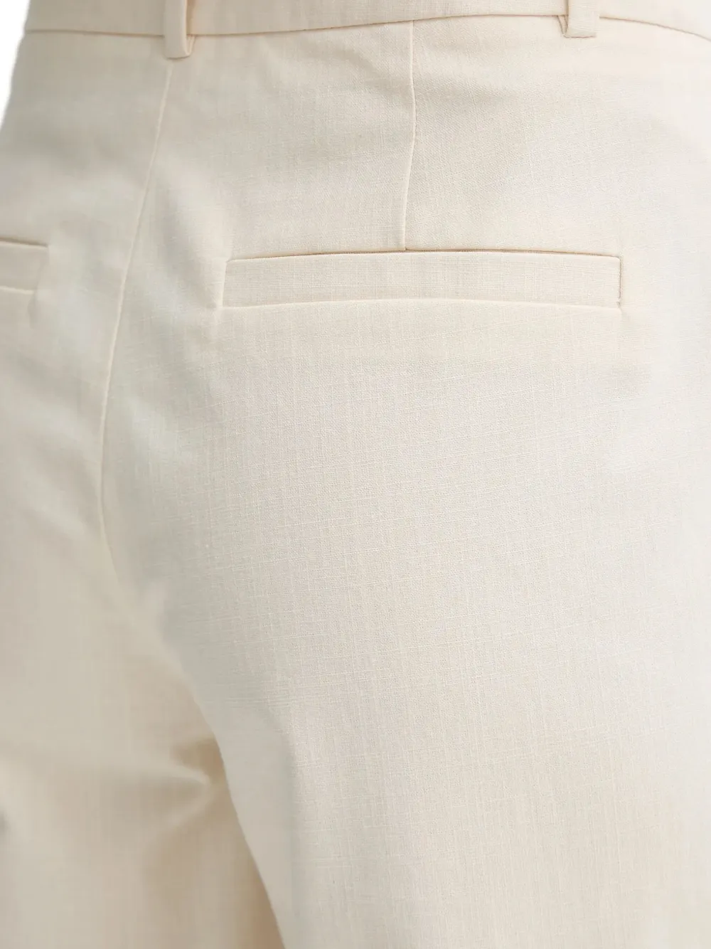 A.P.C. Straight broek met paspelzakken Beige