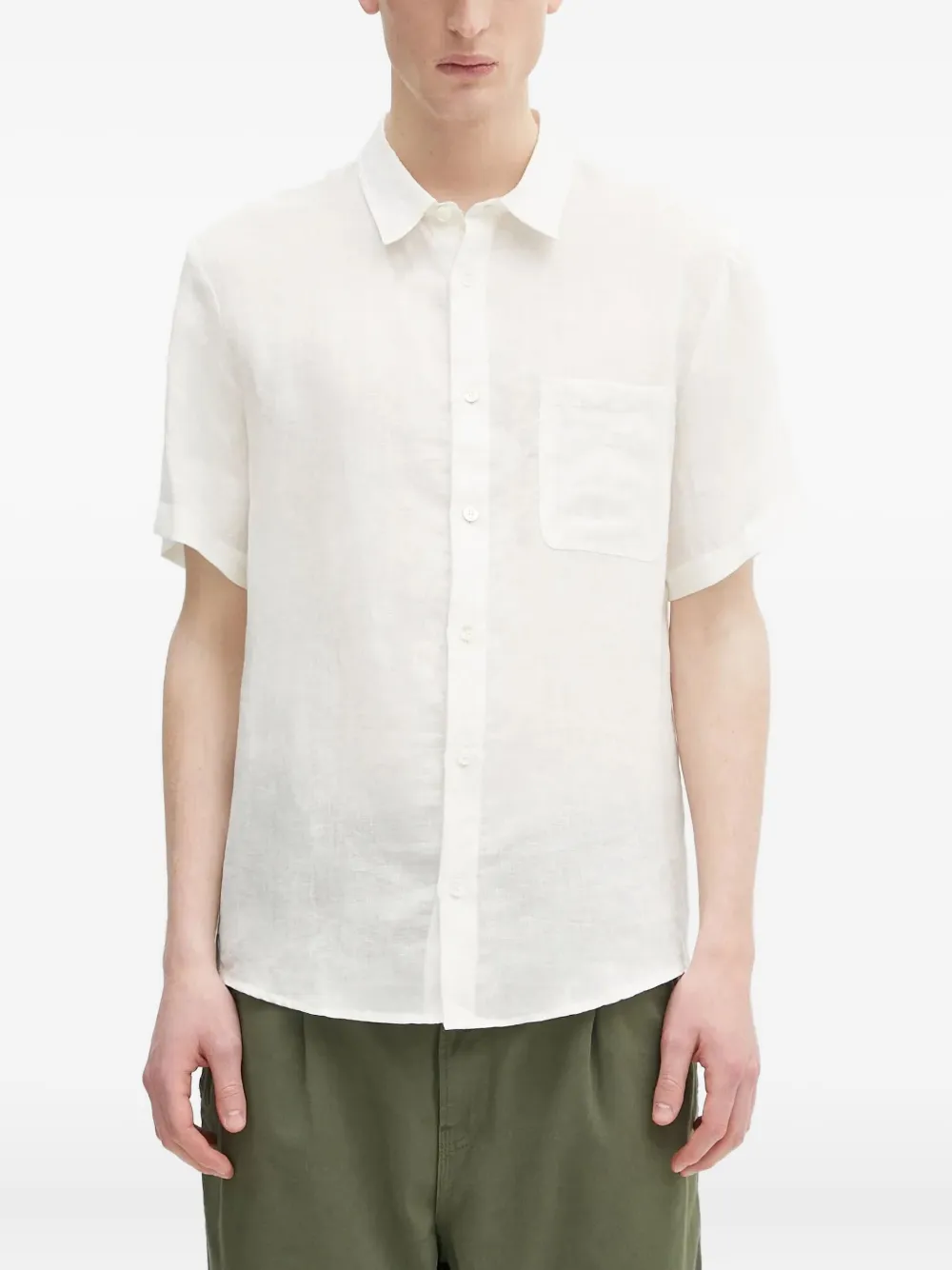 A.P.C. short-sleeve linen shirt | White | Image 1