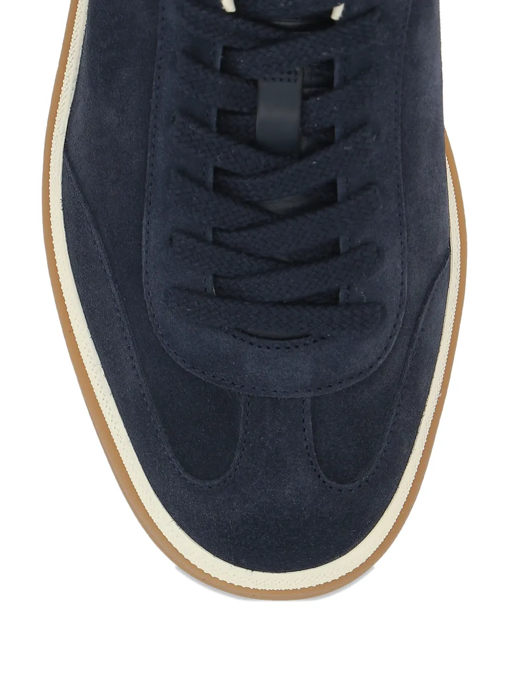 Loro Piana Tennis Walk suede sneakers Blauw