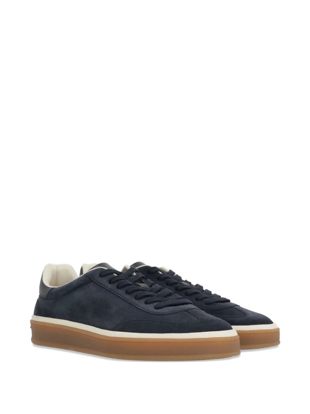 Loro Piana Tennis Walk suede sneakers Blauw