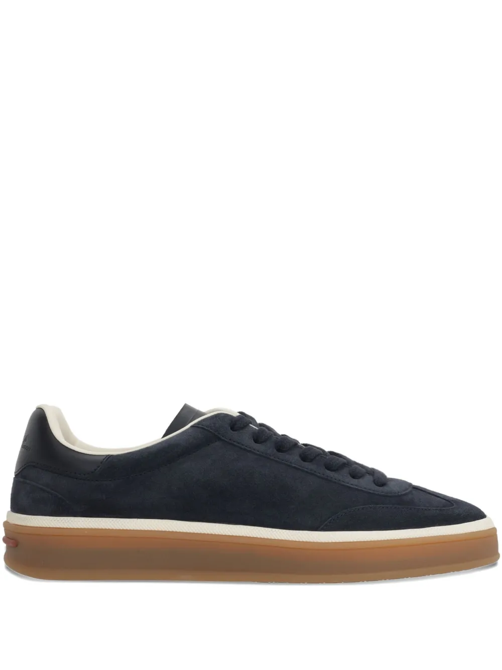 Loro Piana Tennis Walk suede sneakers Blauw