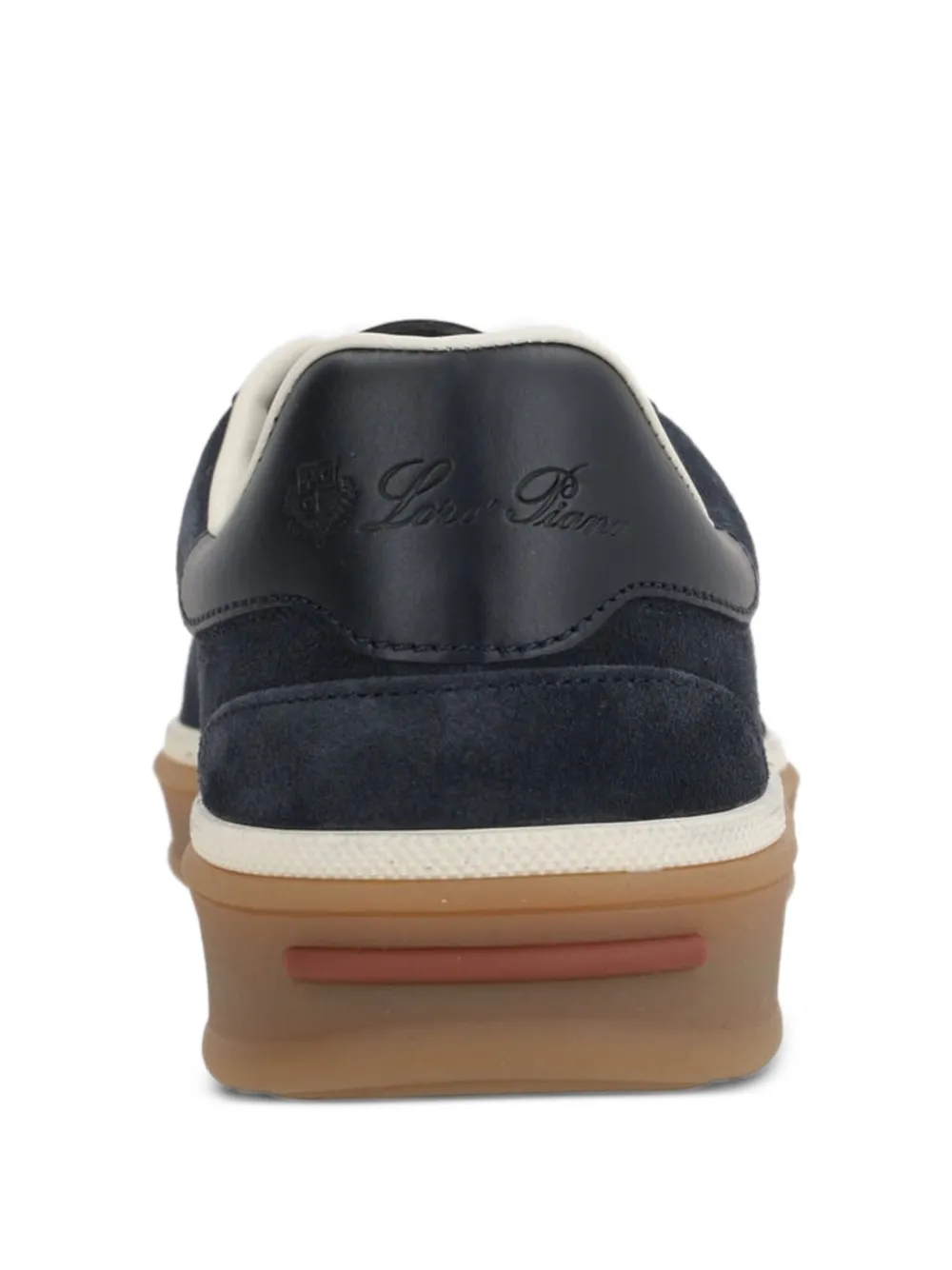 Loro Piana Tennis Walk suède sneakers Blauw