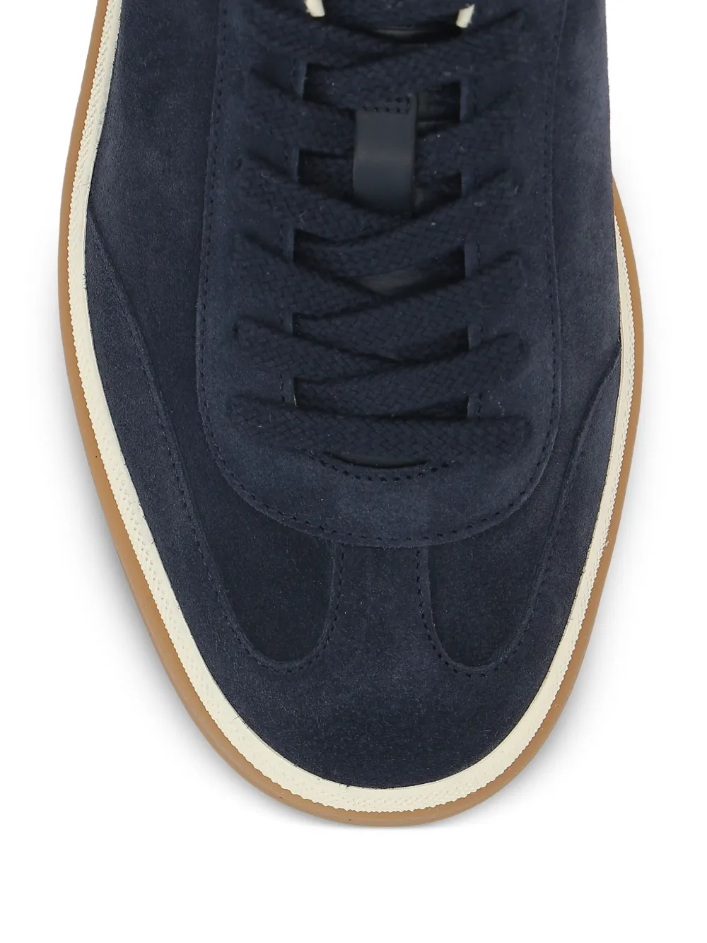 Loro Piana Tennis Walk suède sneakers Blauw
