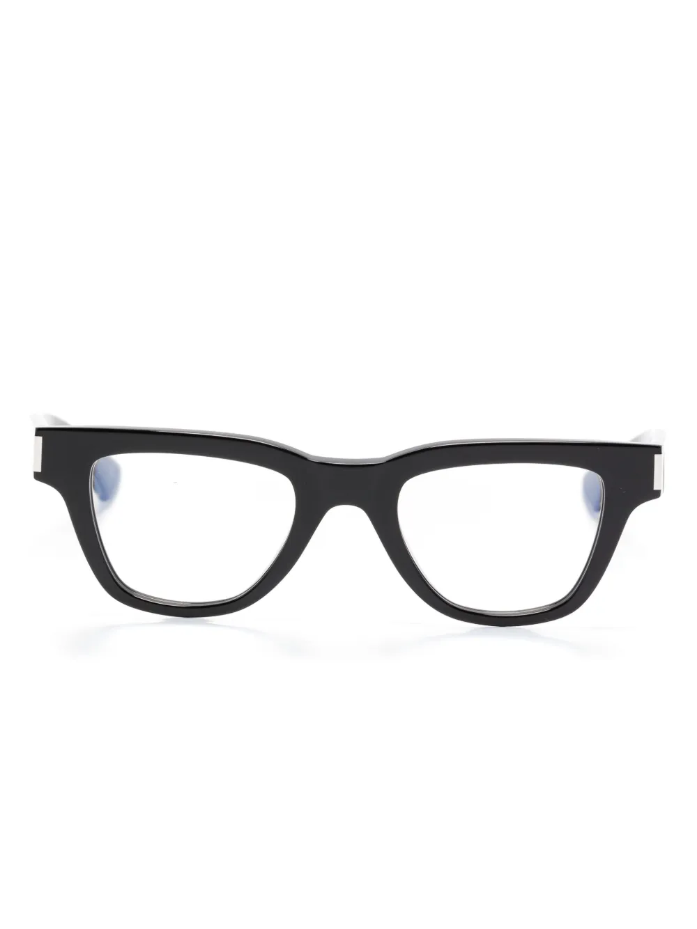 Saint Laurent Eyewear geometric-frame glasses | Black | Image 1