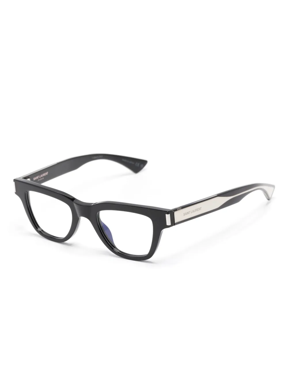 Saint Laurent Eyewear geometric-frame glasses | Men | Image 2