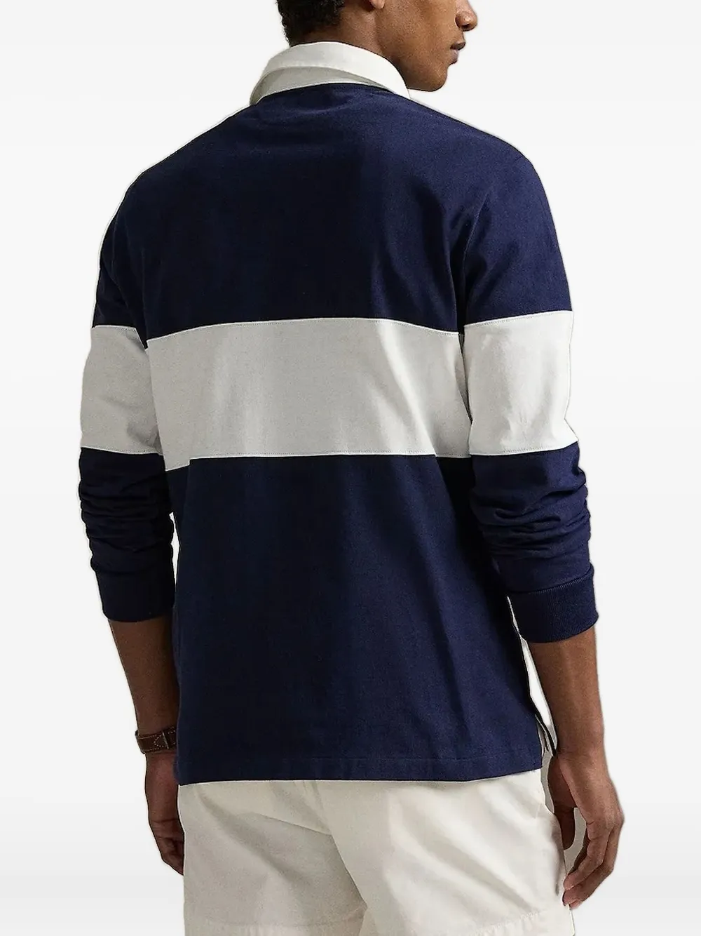 Polo Ralph Lauren Poloshirt met rugbystreep - Blauw