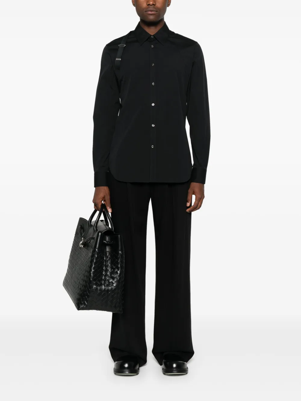 Alexander McQueen poplin shirt - Zwart