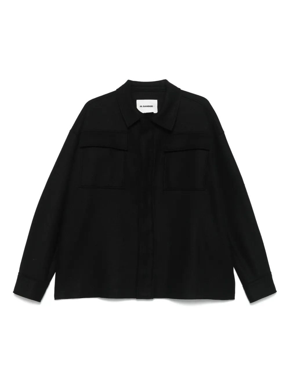 JIL SANDER+ pocket-detail shirt | Black | Image 1