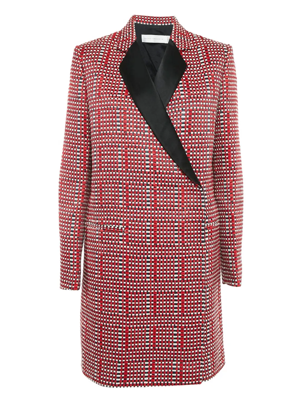 Victoria Victoria Beckham Cappotto con trama a intreccio - Rosso