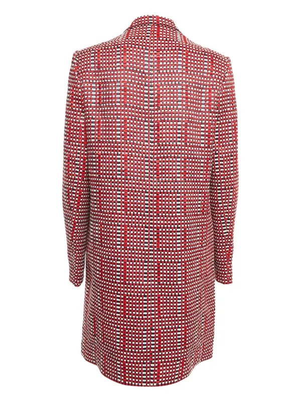 Victoria Victoria Beckham basket-weave Coat | Red | FARFETCH
