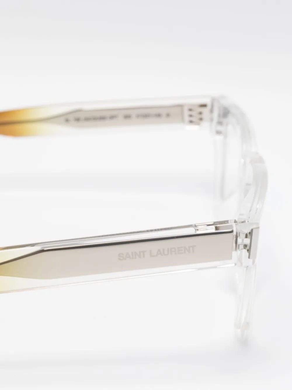 Saint Laurent Eyewear Bril met vierkant montuur Grijs