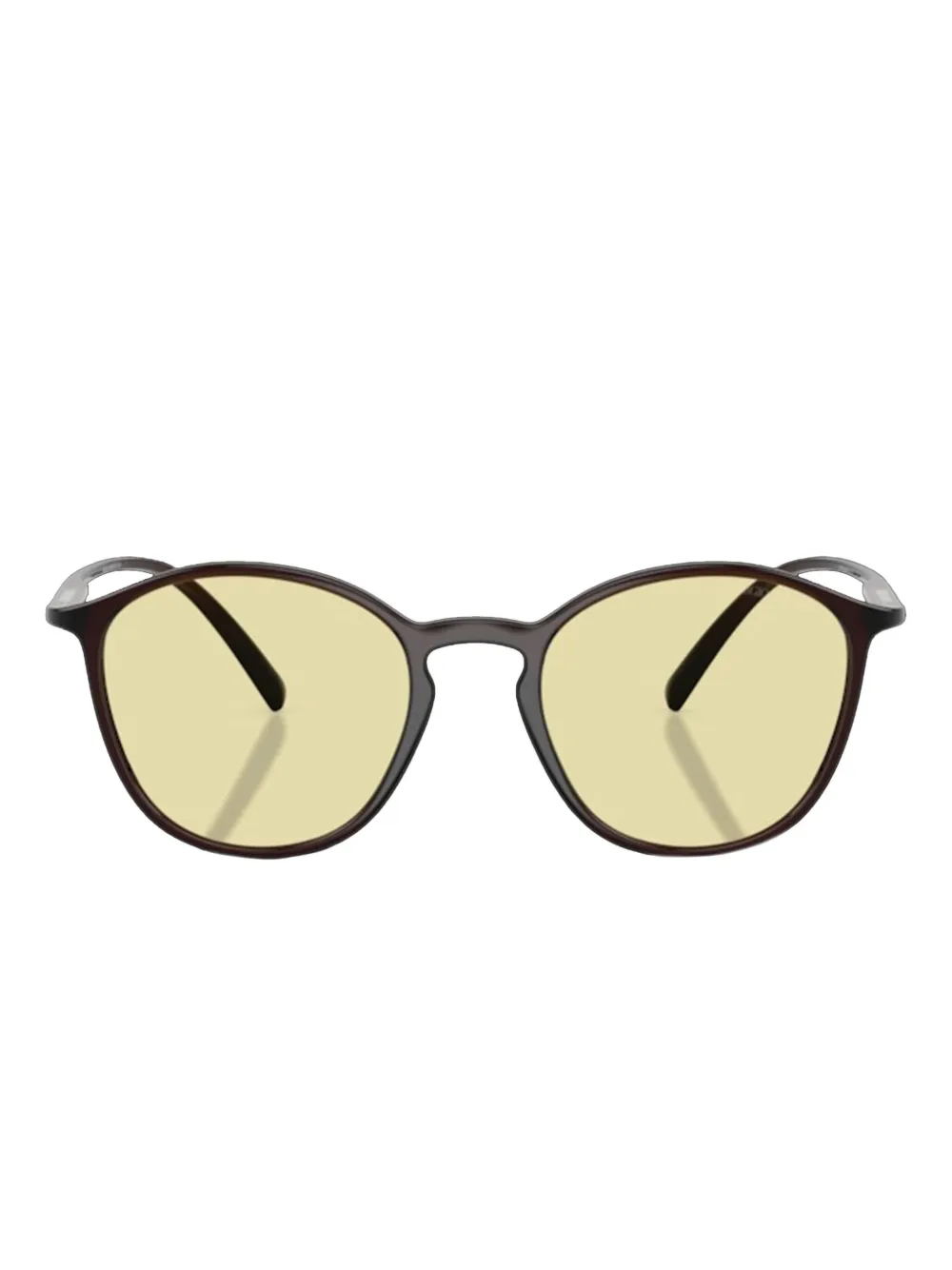 Giorgio Armani Occhiali da sole tondi - Marrone