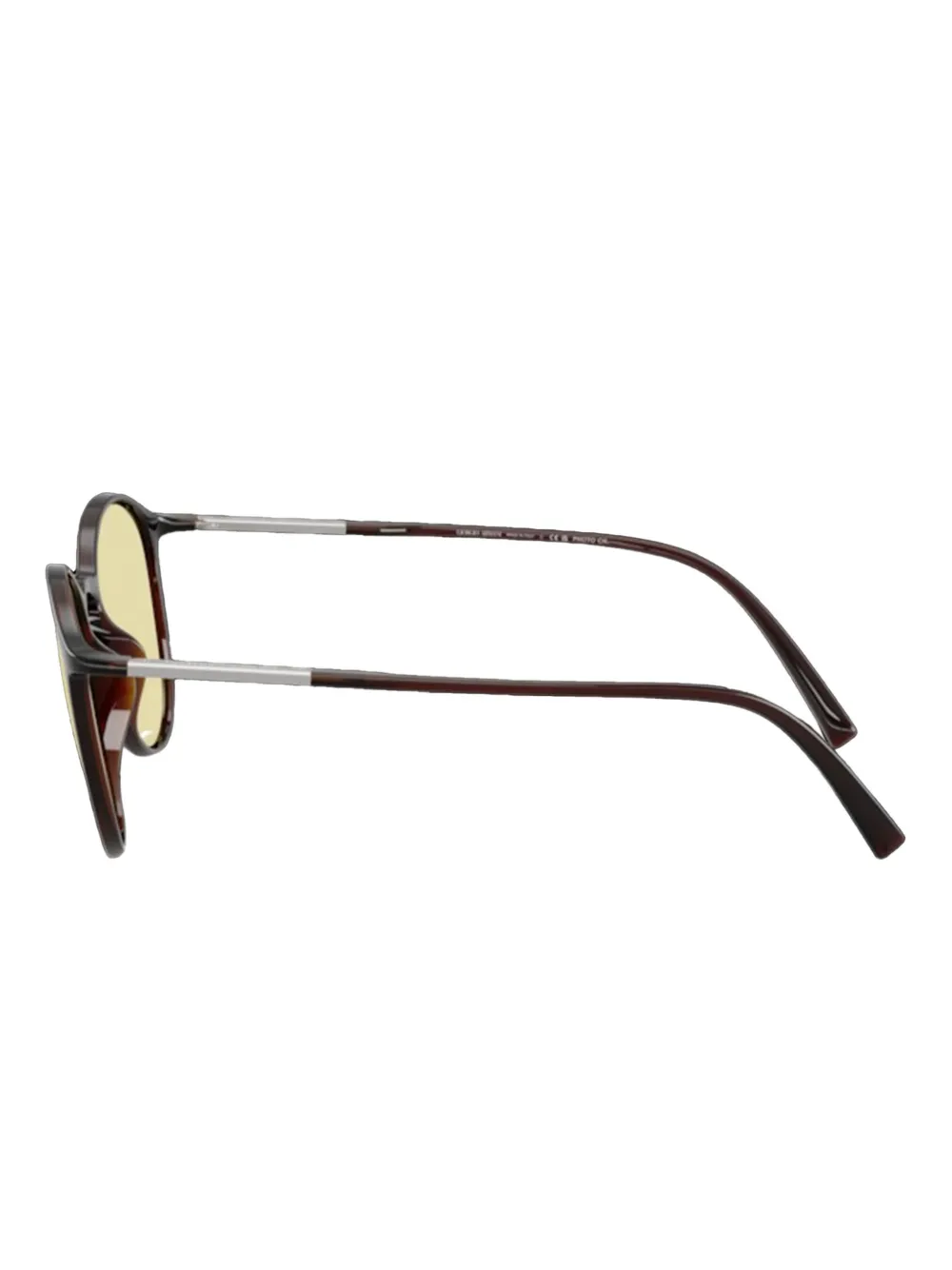 Giorgio Armani Zonnebril met rond montuur Bruin