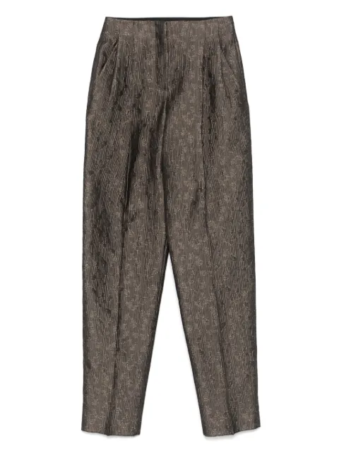 Giorgio Armani silk-blend straight-leg trousers
