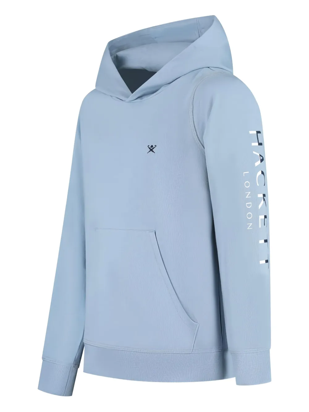 Hackett Kids Hoodie met logodetail Blauw
