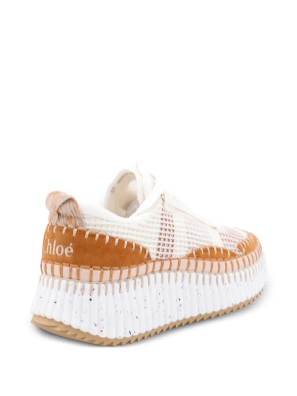 Chloé Nama レースアップ スニーカー | ニュートラル | FARFETCH JP