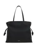 LOEWE large Flamenco knot-detail leather tote bag - Black