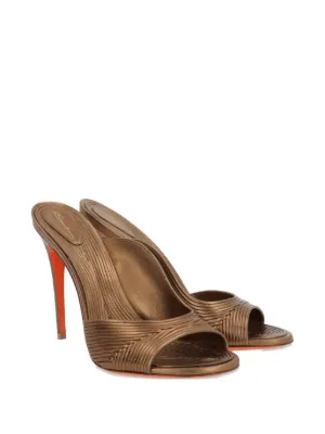 サンダル・ミュール SANTONI BLACK LEATHER VIRNA SANDALS Santoni Black Leather Virna Sandals | ModeSens