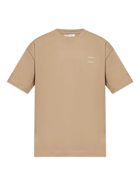 SAMSOE SAMSOE logo-print organic cotton T-shirt