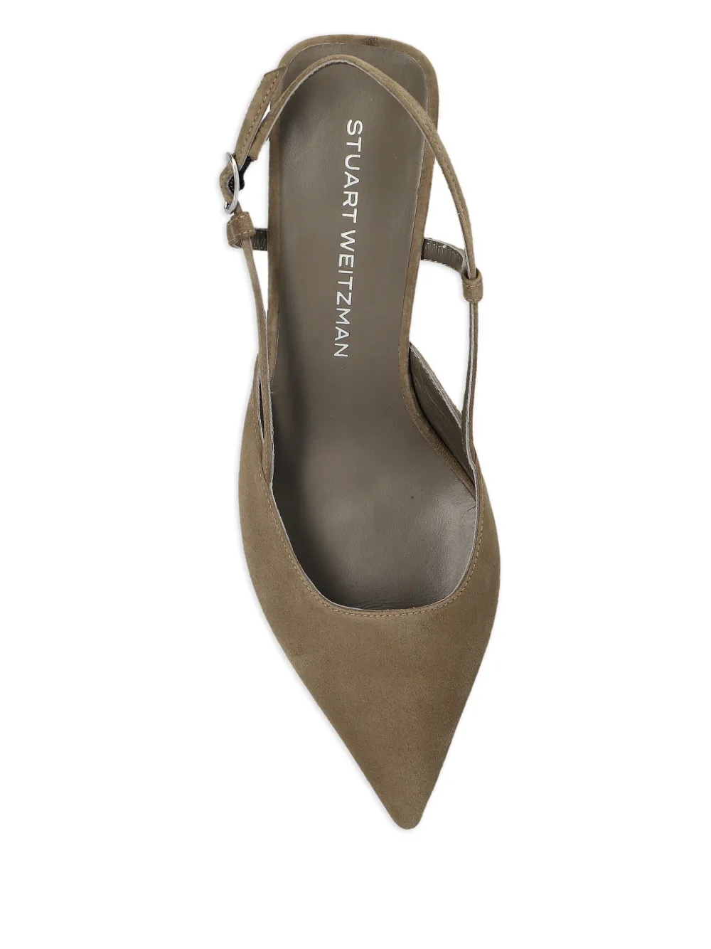 Stuart Weitzman 50mm Vinnie slingback pumps Brown