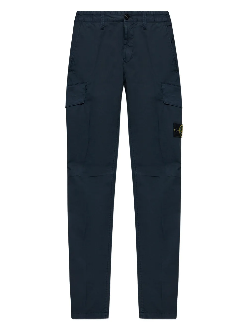 Stone Island Katoenen twill cargo broek Blauw