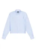 A.P.C. button-up cropped shirt - Blue