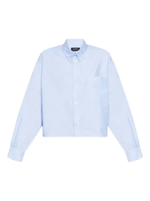 A.P.C. button-up cropped shirt