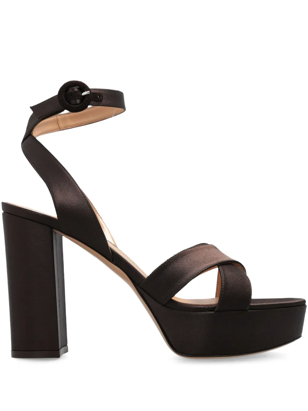 Gianvito Rossi 105mm Sabrina sandals Brown