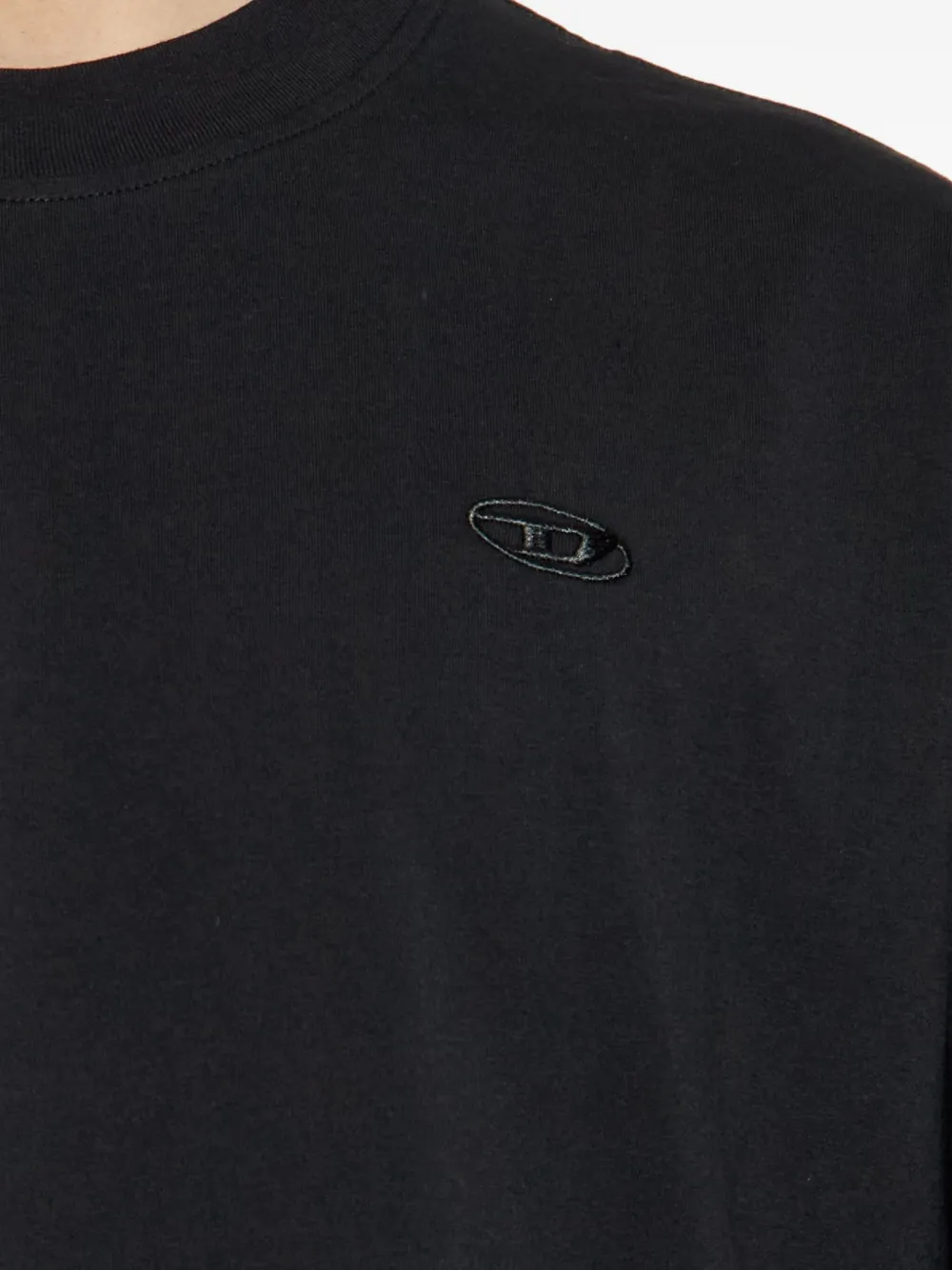 Diesel Boggy T-shirt met geborduurd logo Zwart