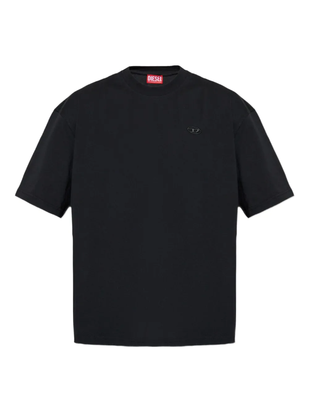 Diesel playera con logo Boggy bordado | negro | Image 1