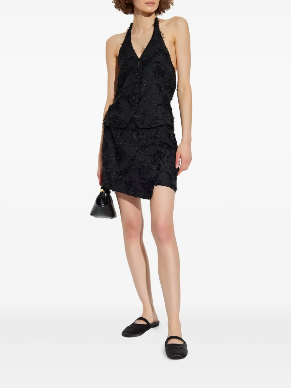 SAMSOE SAMSOE Salazio feathered halterneck top | Vests & Tank Tops | Image 2