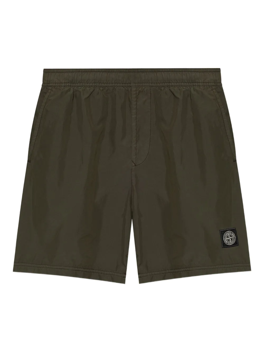 Stone Island elasticate-waist shorts | Green | Image 1