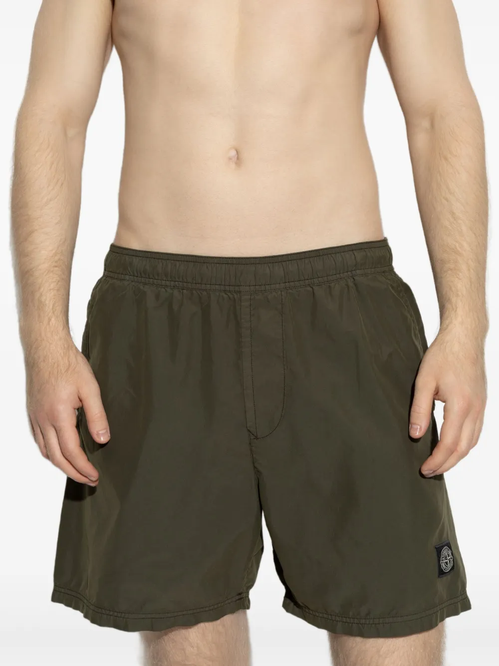 Stone Island elasticate-waist shorts | Track & Running Shorts | Image 2