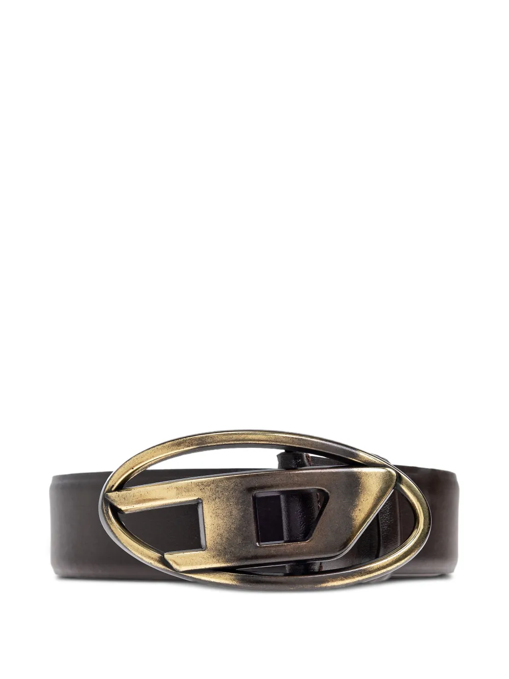 Diesel cinturón con logo Oval D | marrón | Image 1