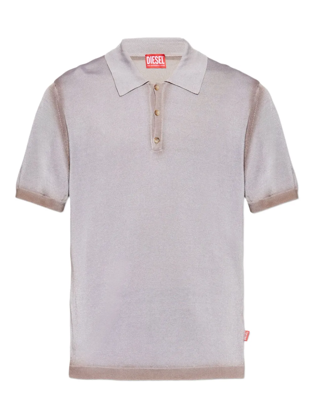 Diesel button-up polo shirt | Neutrals | Image 1