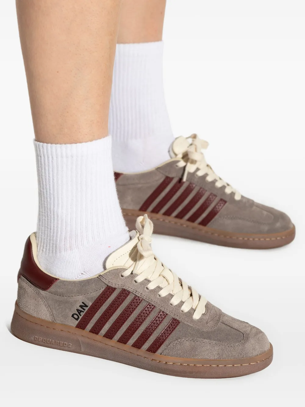 DSQUARED2 Boxer suede sneakers Grey