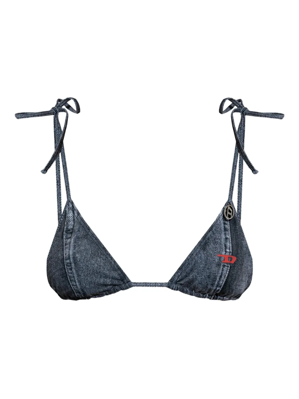 Diesel Tatiana Denim Triangle Bikini Top