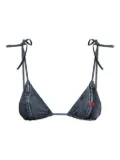 Diesel Tatiana denim triangle bikini top - Blue